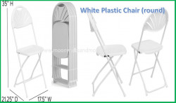 White Plastic Chair (Round)