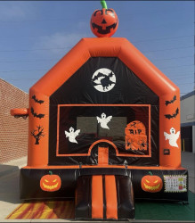 Pumpkin Halloween Themed Bounce House